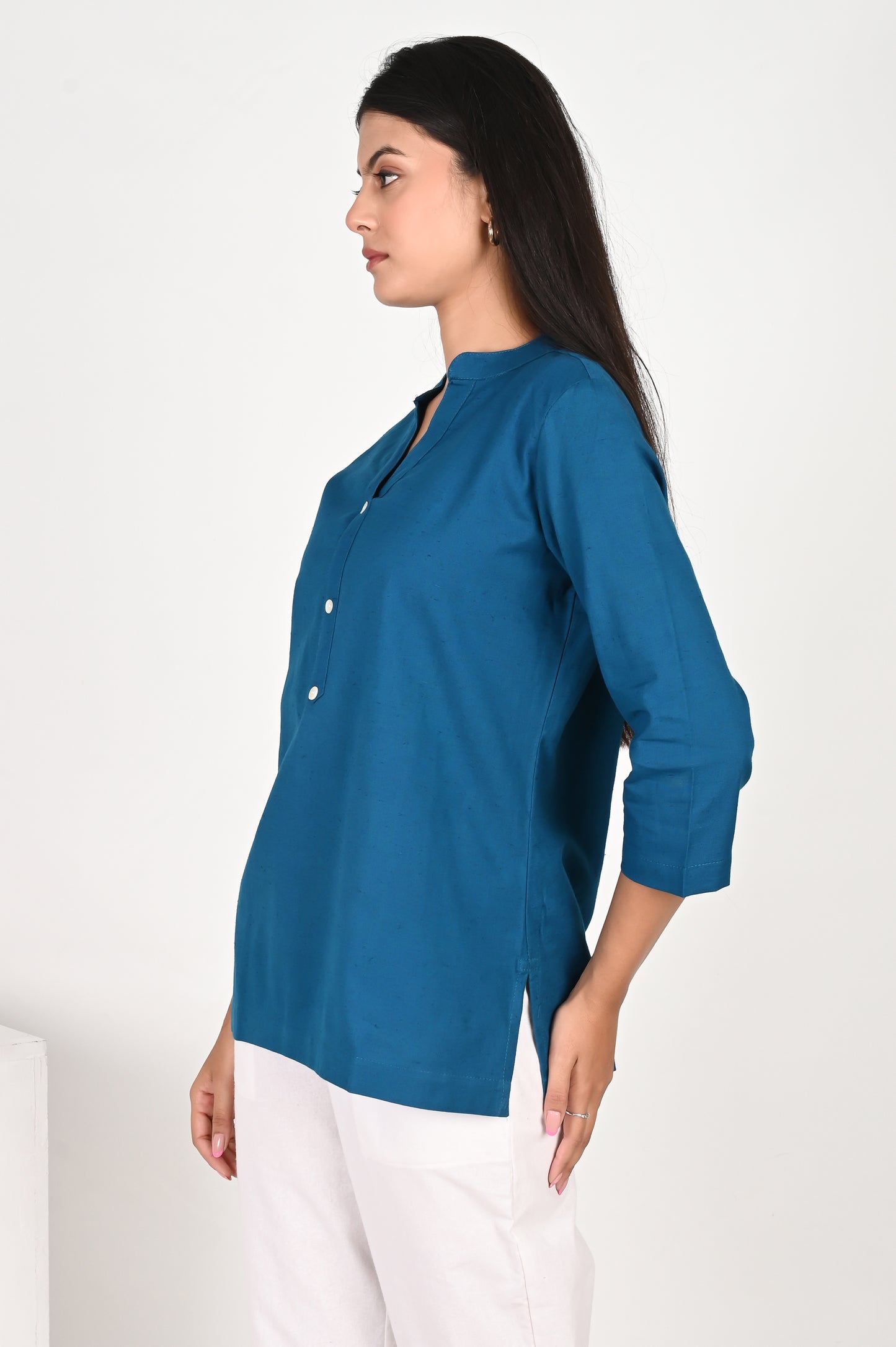 Turquoise Short Kurti