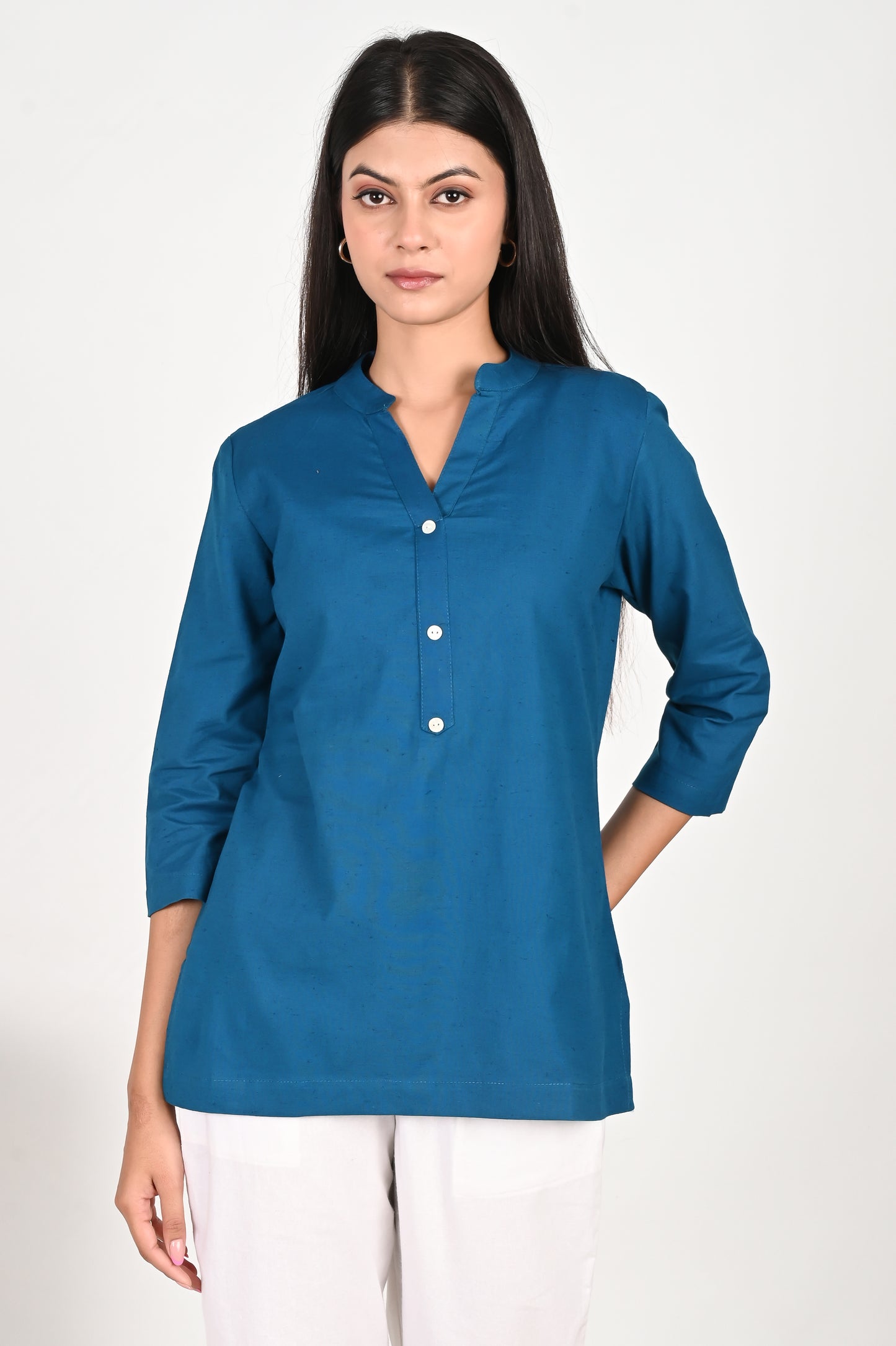 Turquoise Short Kurti