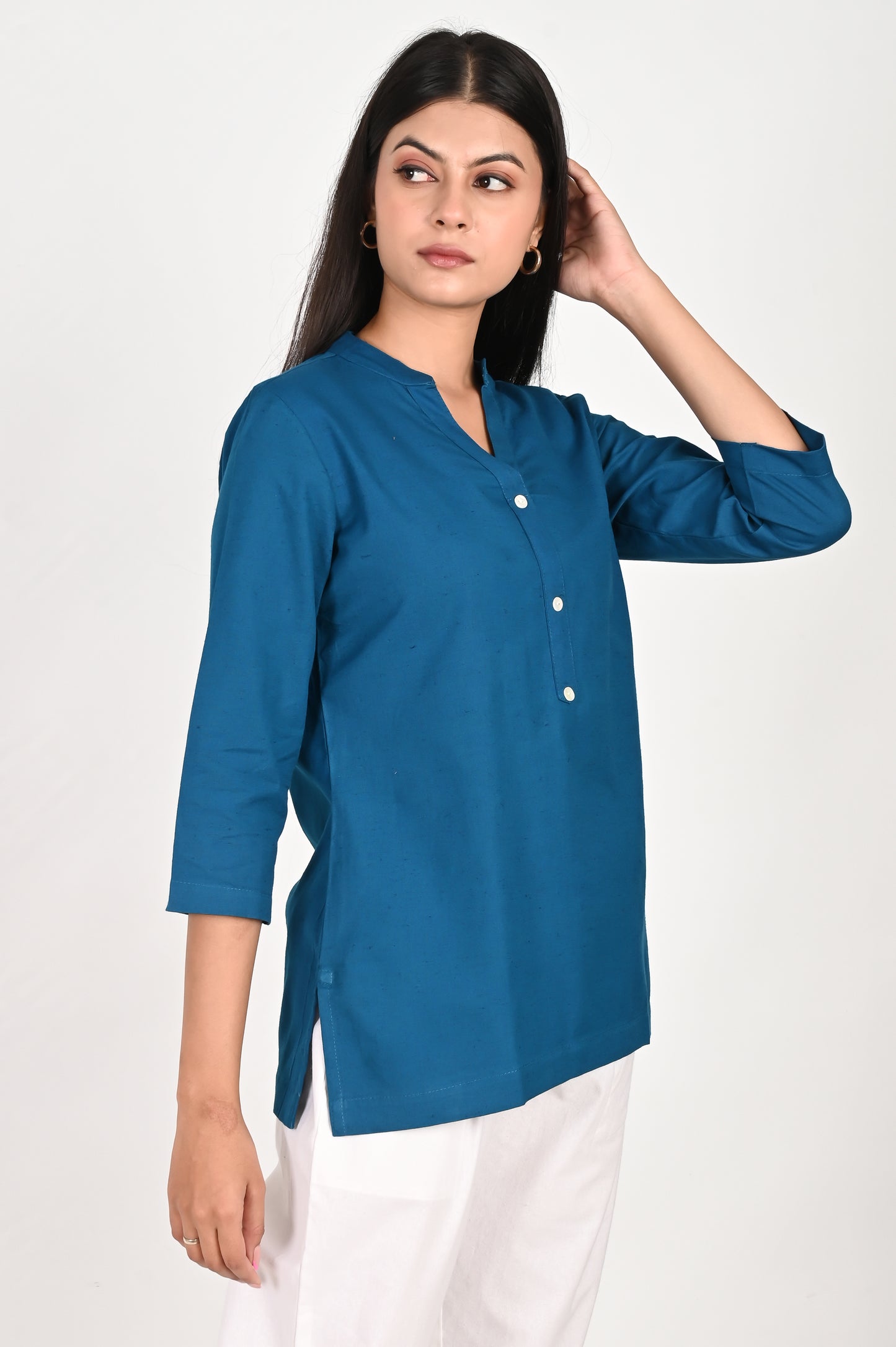 Turquoise Short Kurti