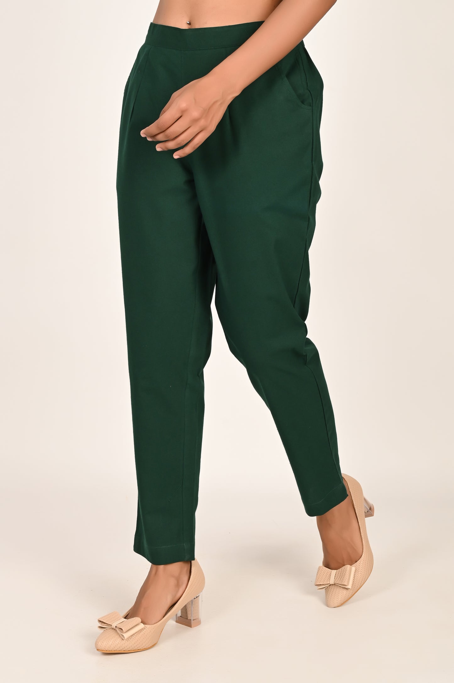 Bottle Green Everyday Cotton Pant