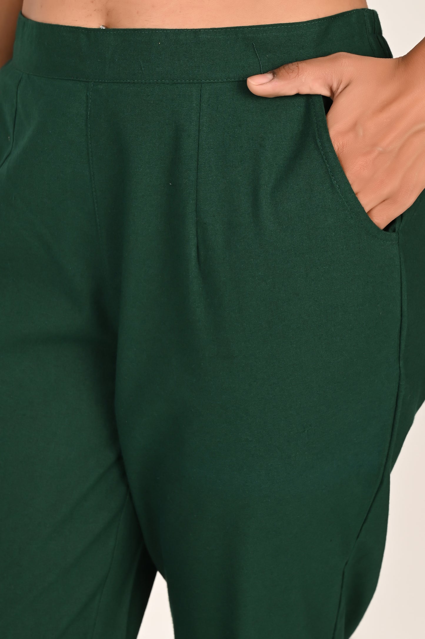 Bottle Green Everyday Cotton Pant