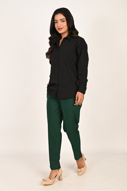 Bottle Green Everyday Cotton Pant