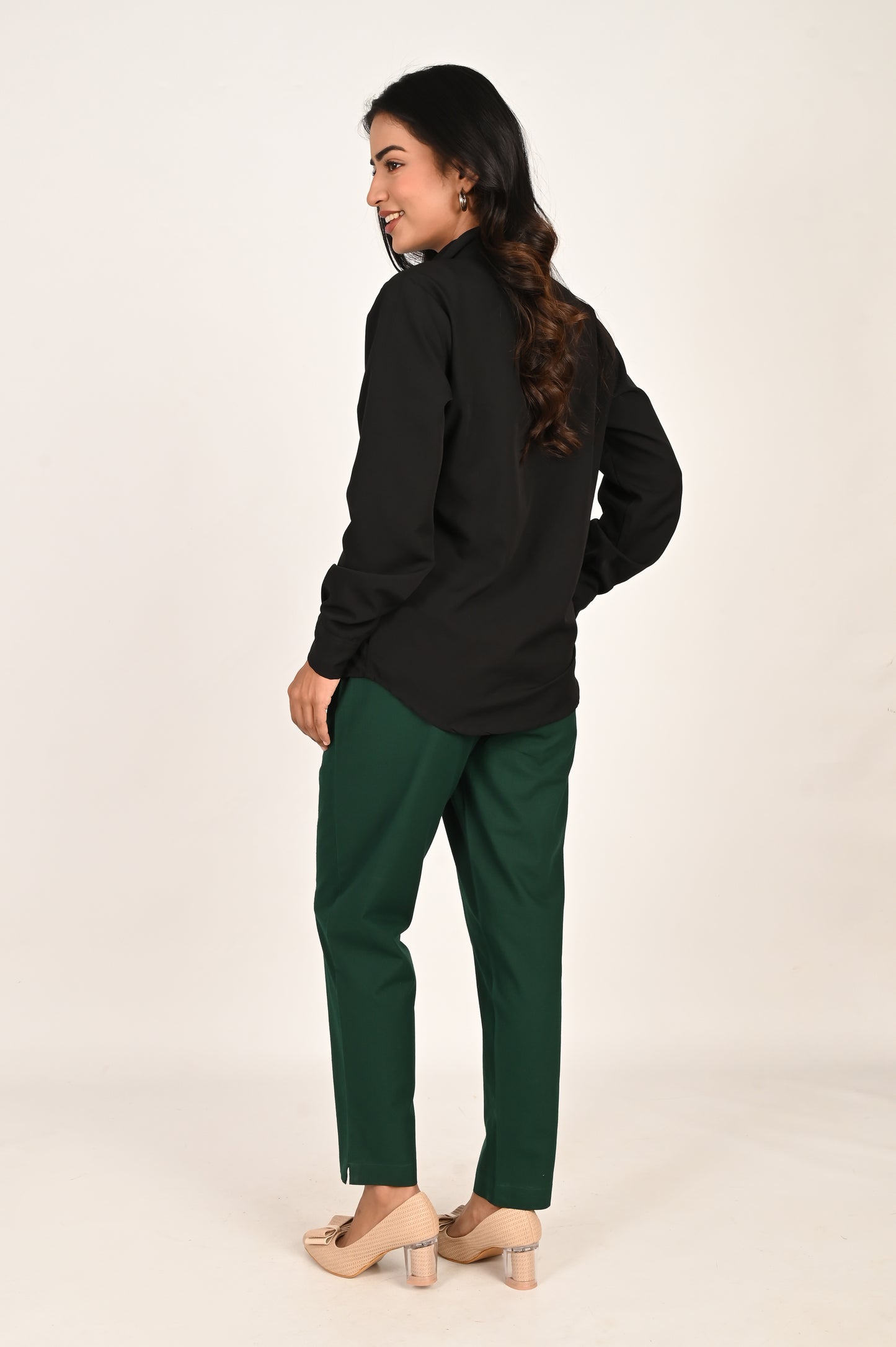 Bottle Green Everyday Cotton Pant