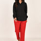 Classy Red Everyday Cotton Pant