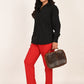 Classy Red Everyday Cotton Pant