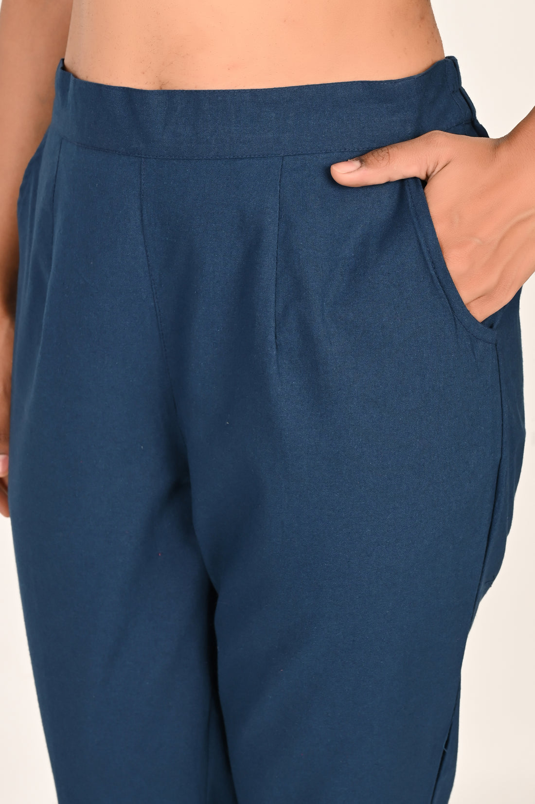 Peacock Blue Everyday Cotton Pant