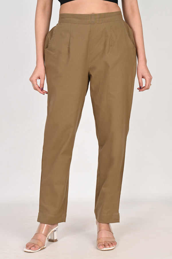 Dark Brown Everyday Cotton Pant