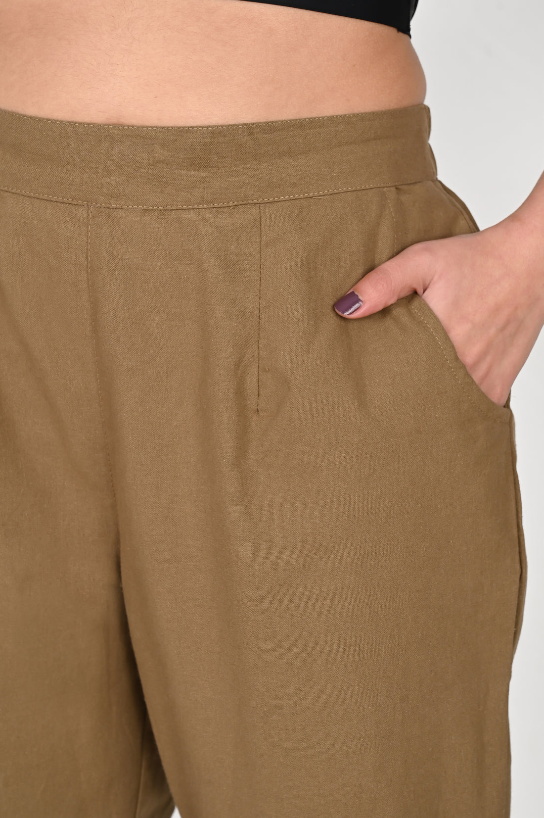 Dark Brown Everyday Cotton Pant