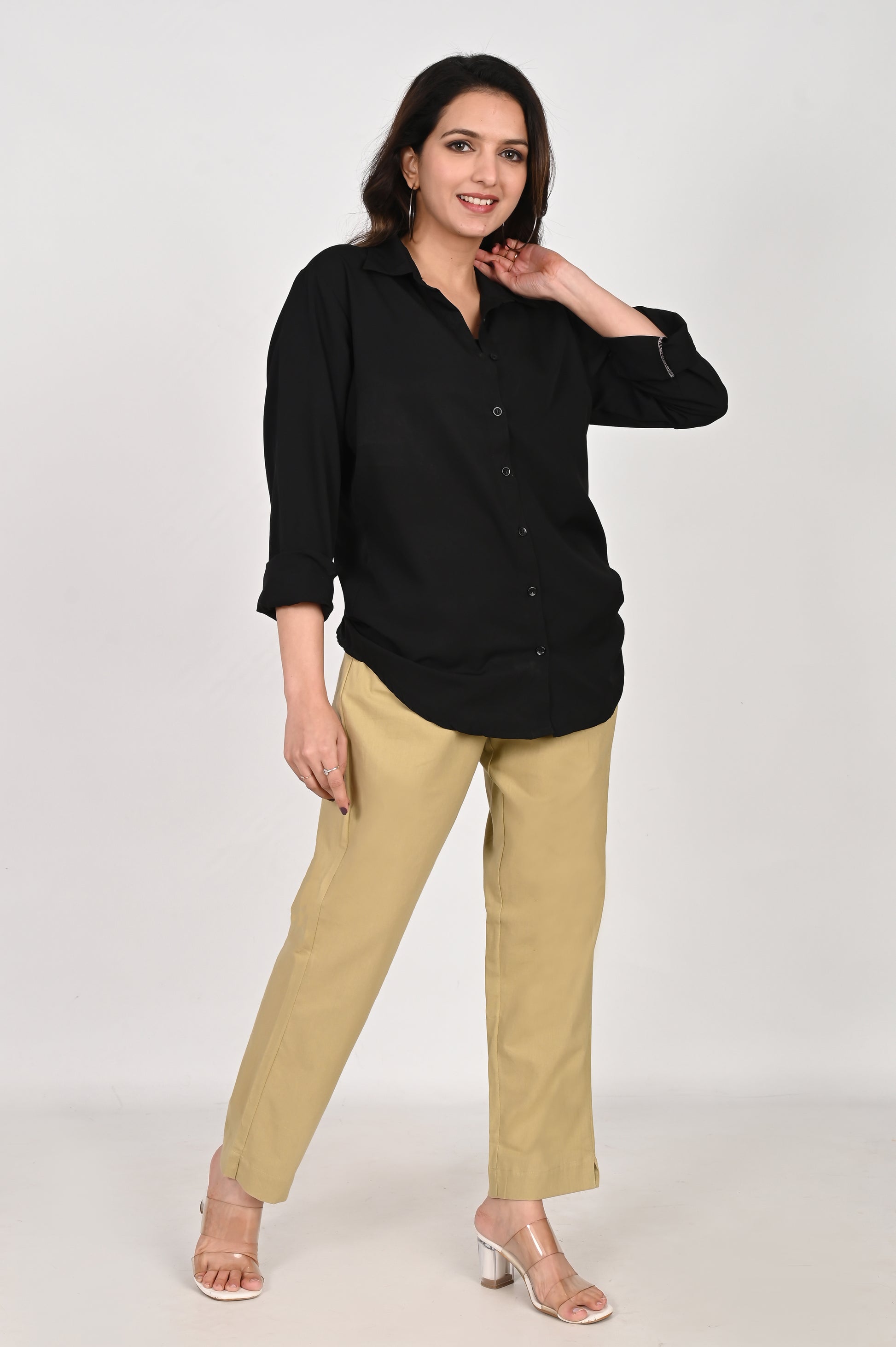 Earthy Brown Cotton Pant