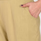 Earthy Brown Cotton Pants For Womens with Pocket