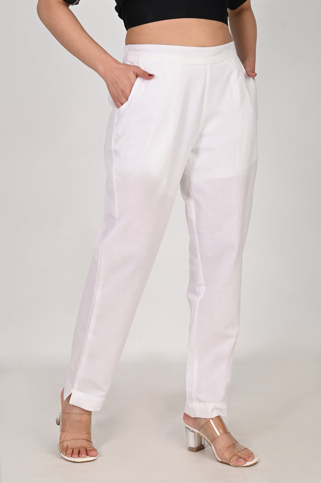 White Everyday Cotton Pant