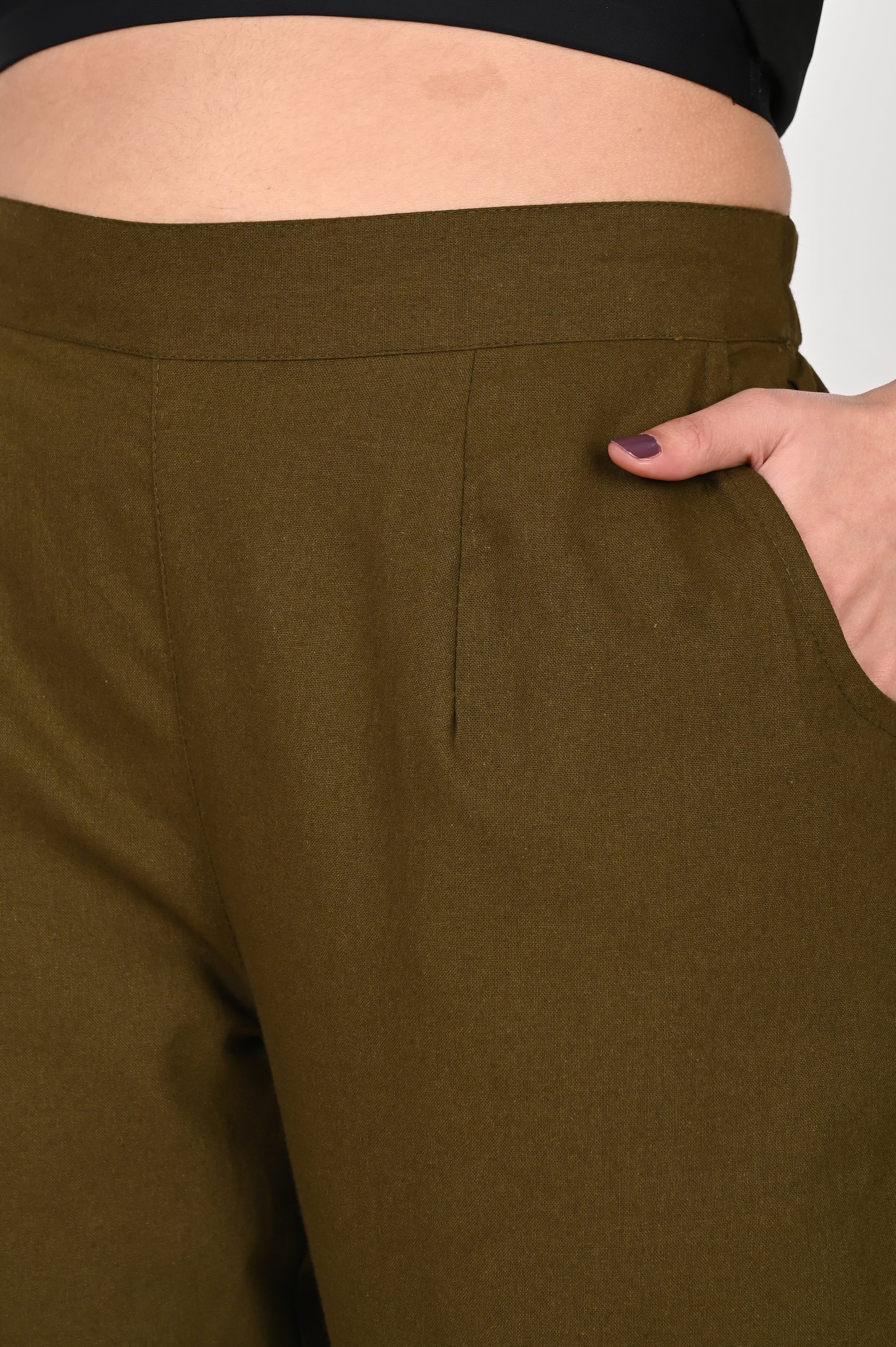 Olive Green Everyday Cotton Pant