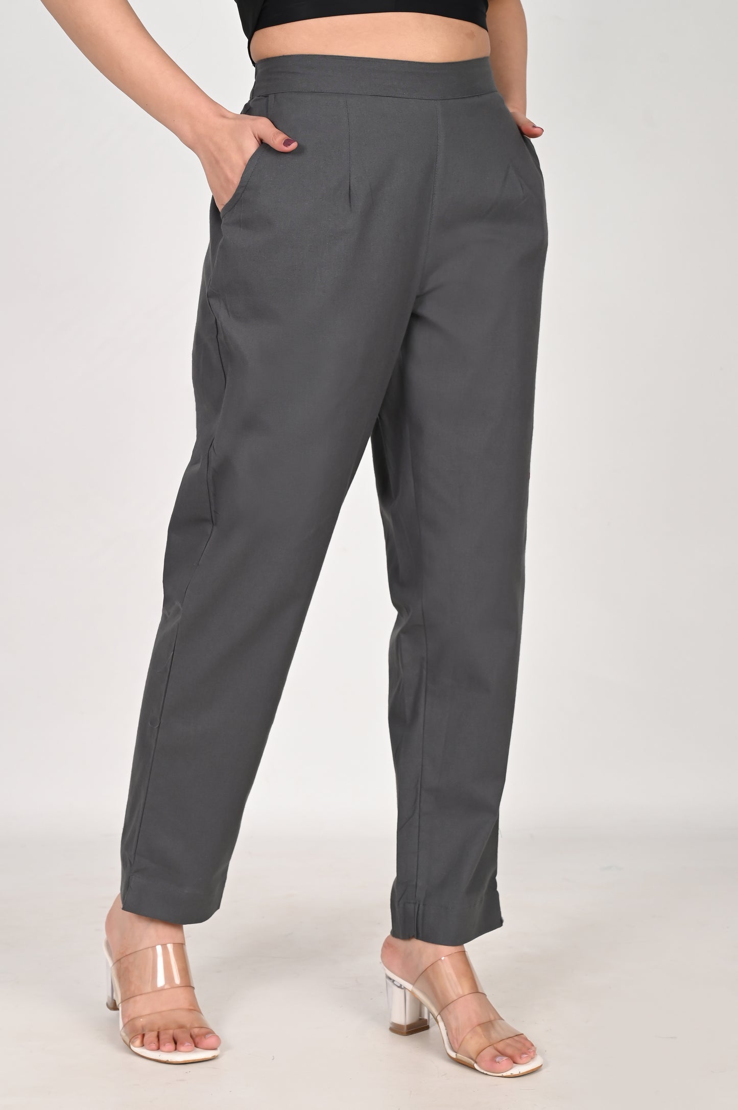 Cement Grey Everyday Cotton Pant