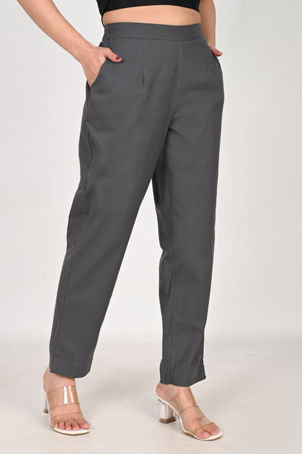 Cement Grey Everyday Cotton Pant