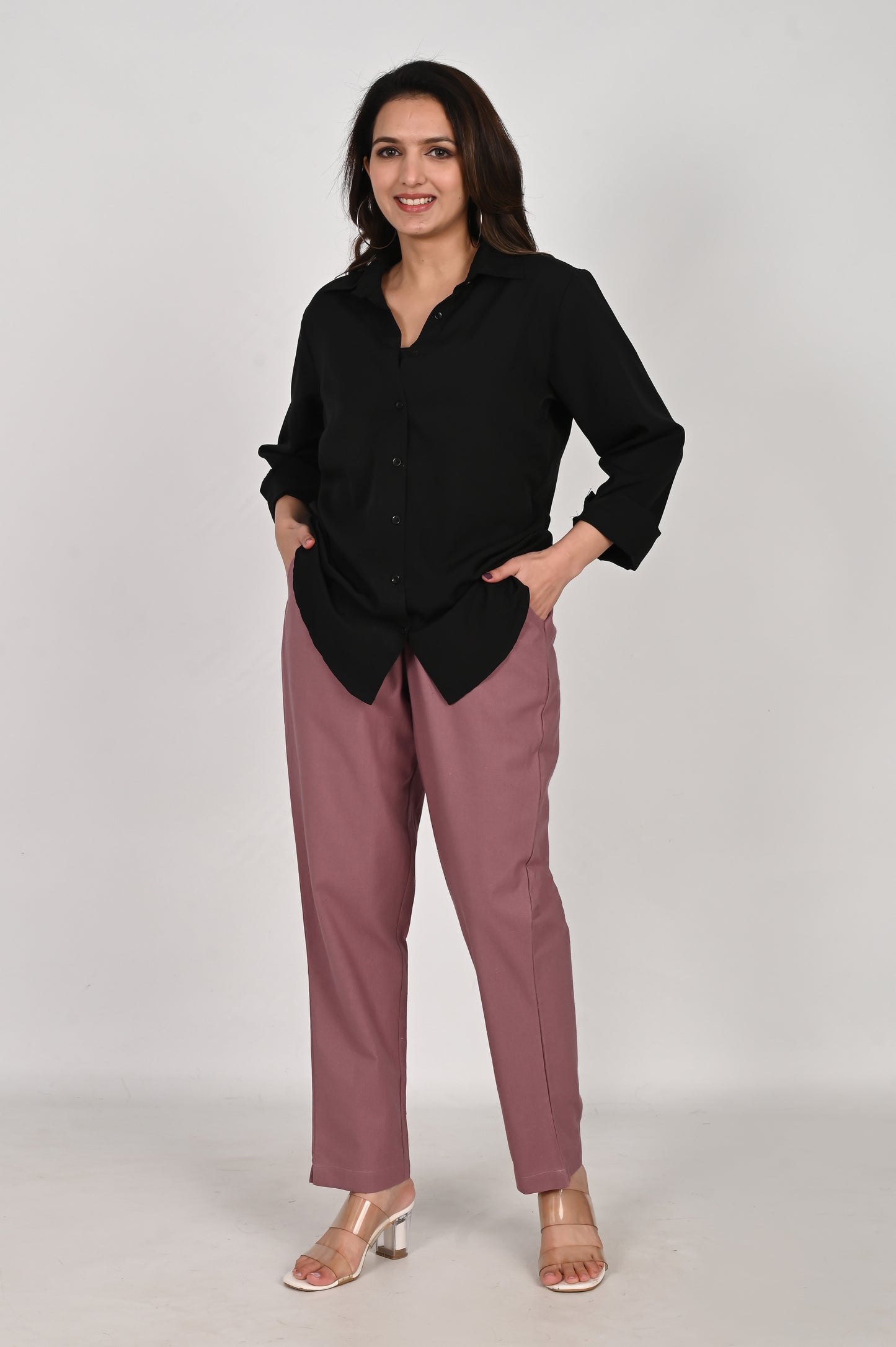 Rose Taupe Everyday Cotton Pant