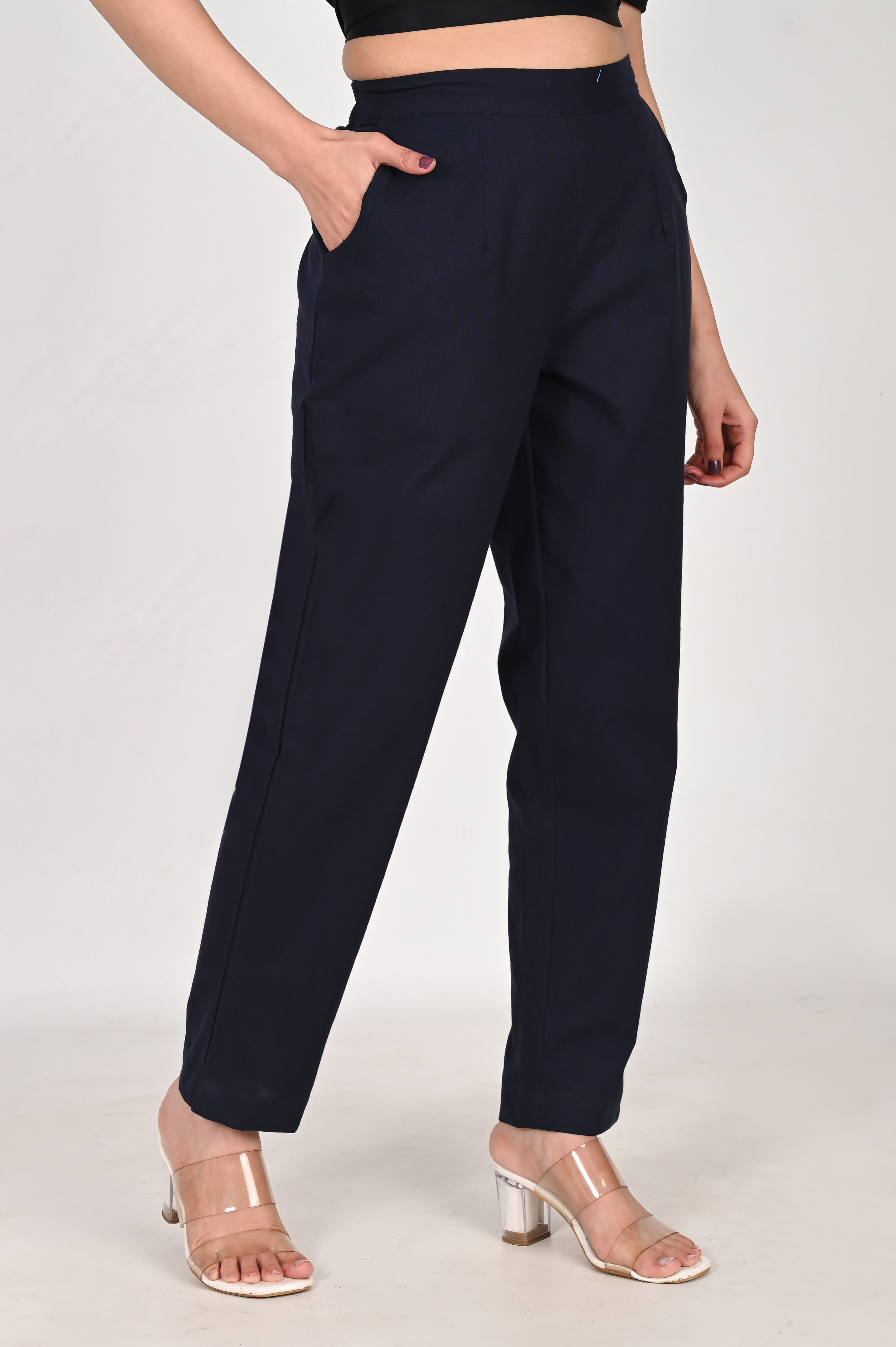Navy Blue Everyday Cotton Pant