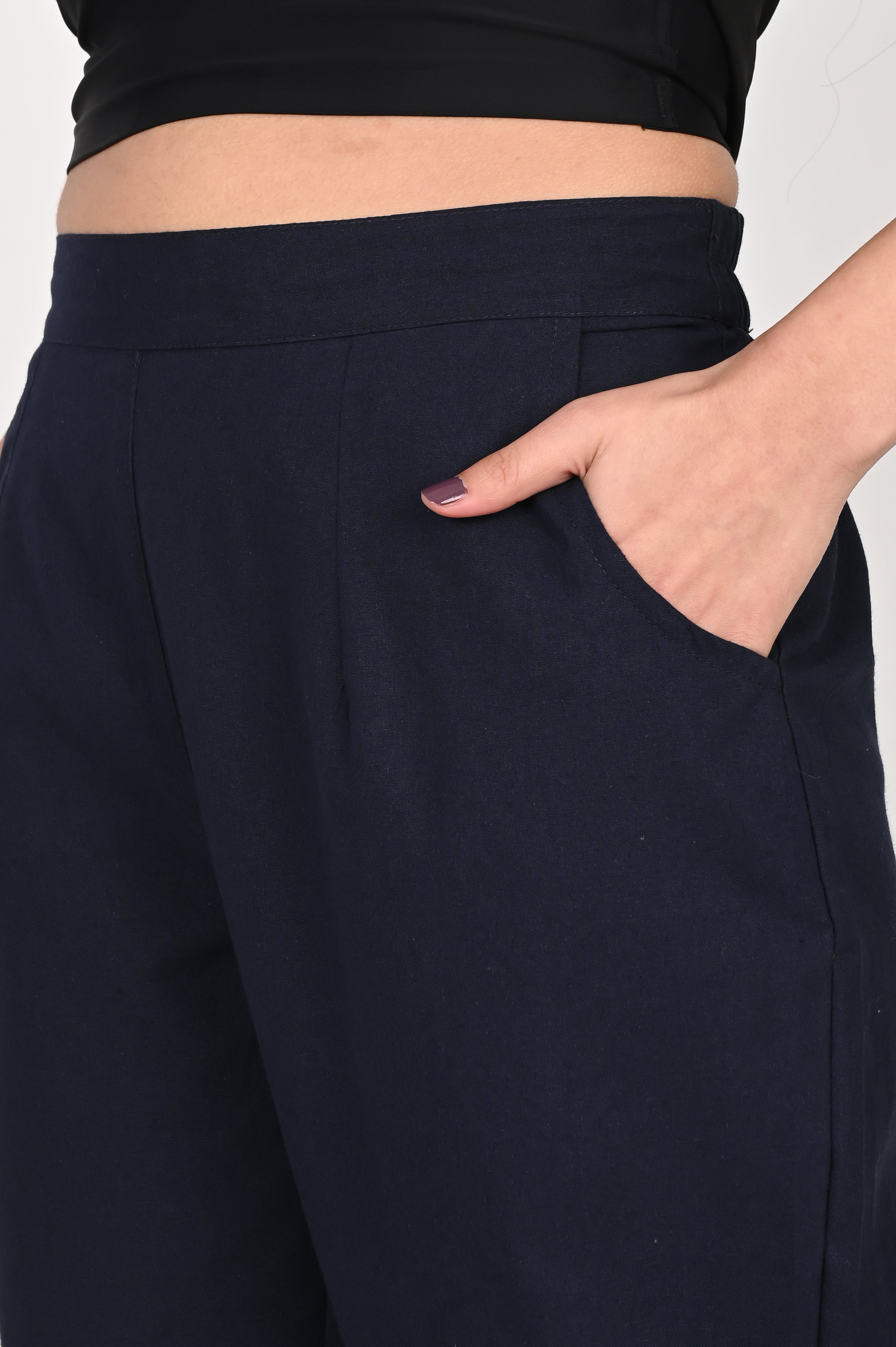 Navy Blue Everyday Cotton Pant