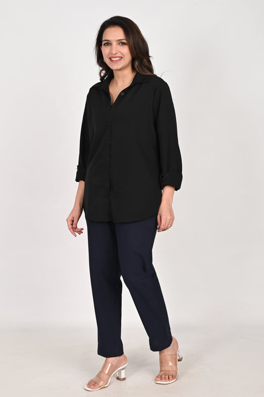 Navy Blue Everyday Cotton Pant