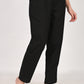Black Cotton Pant For Women With Pockets