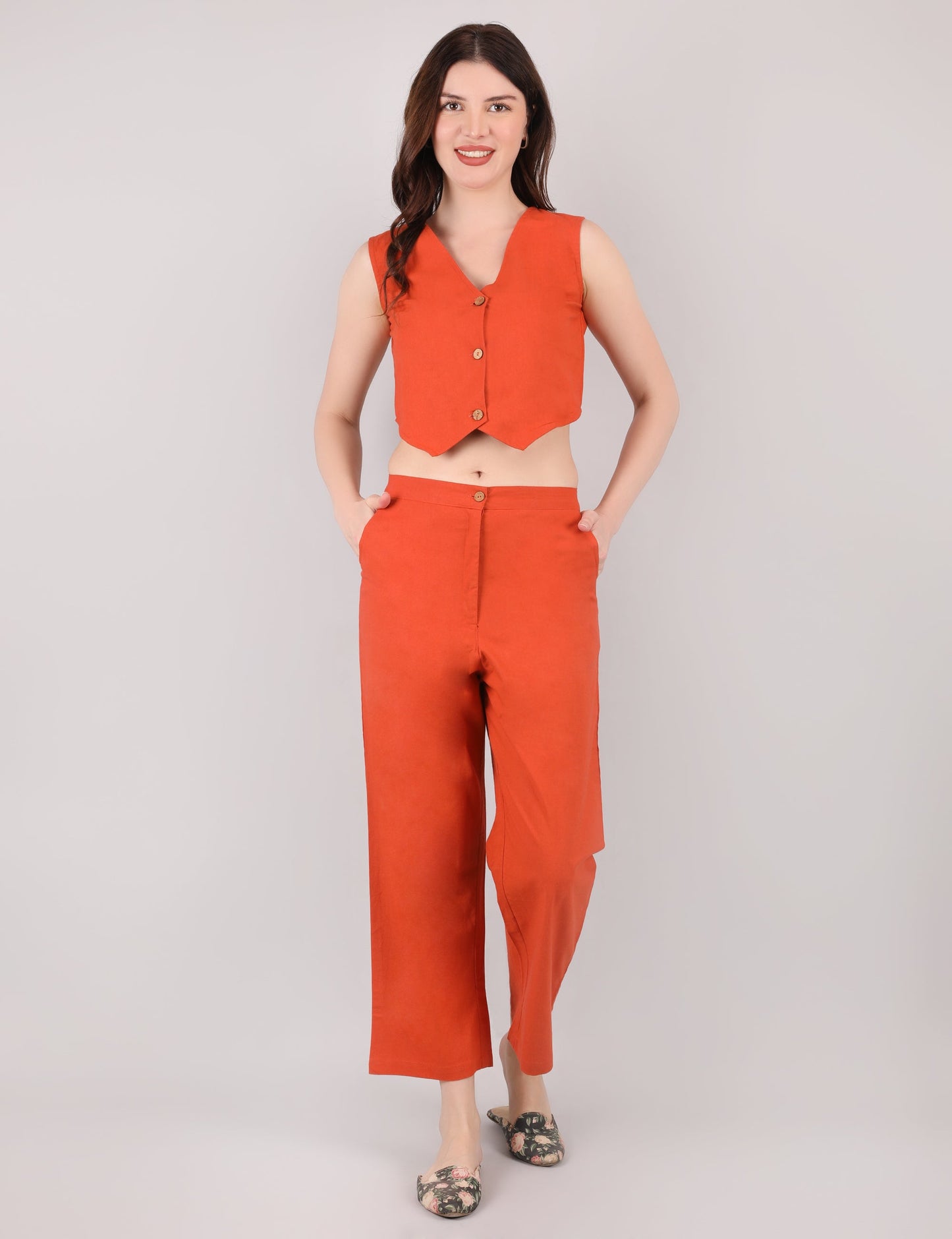 Orange Formal Co-ord Set