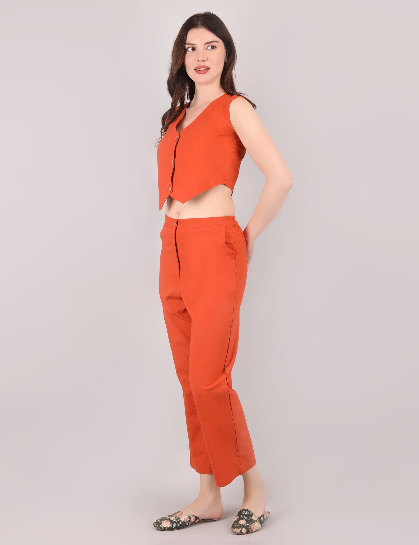 Orange Formal Co-ord Set