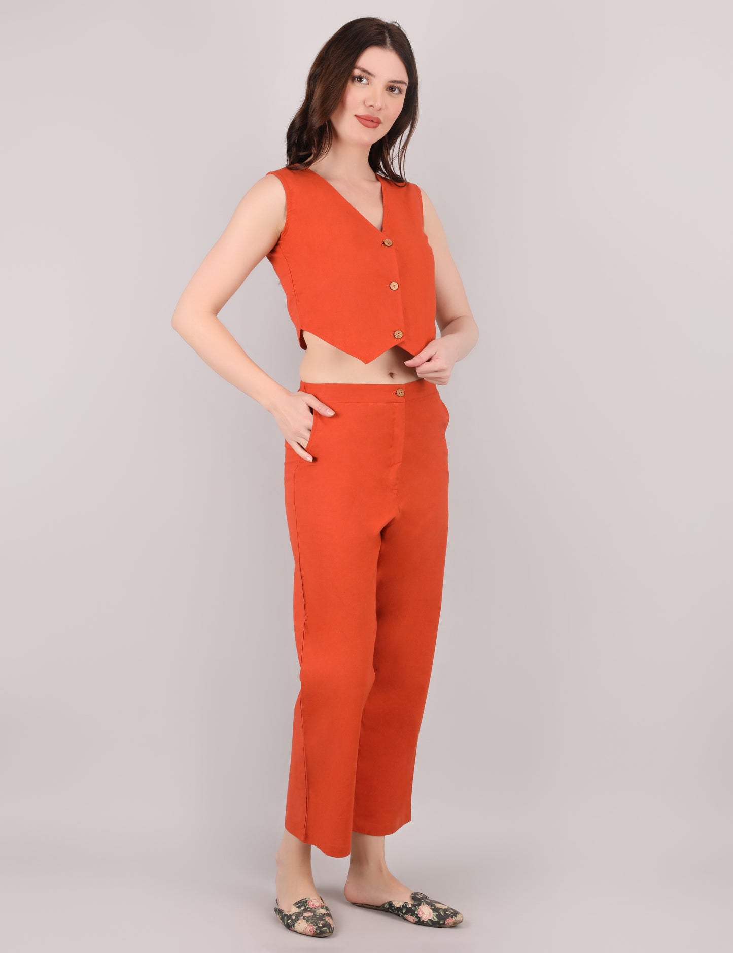 Orange Formal Co-ord Set