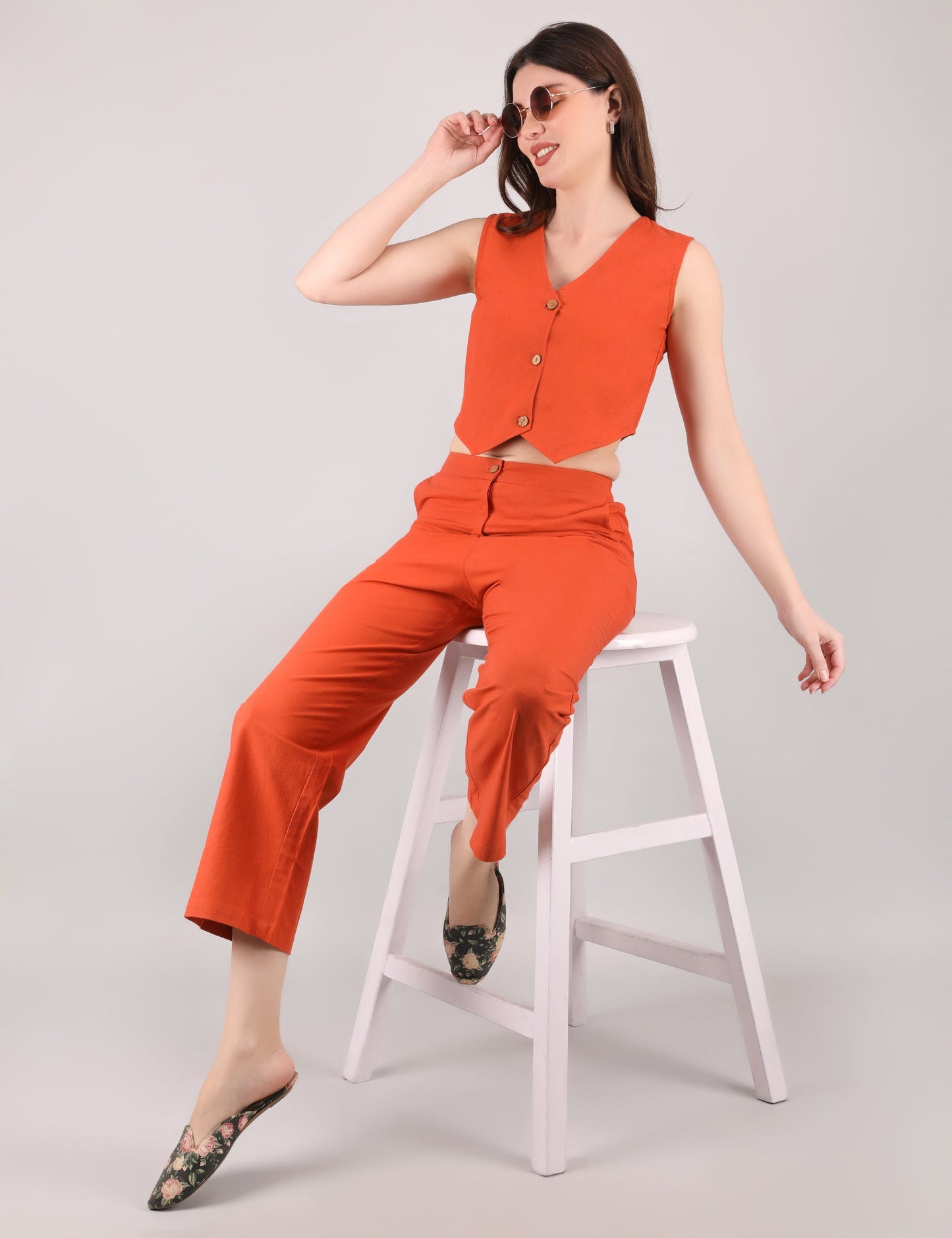 Orange Formal Co-ord Set