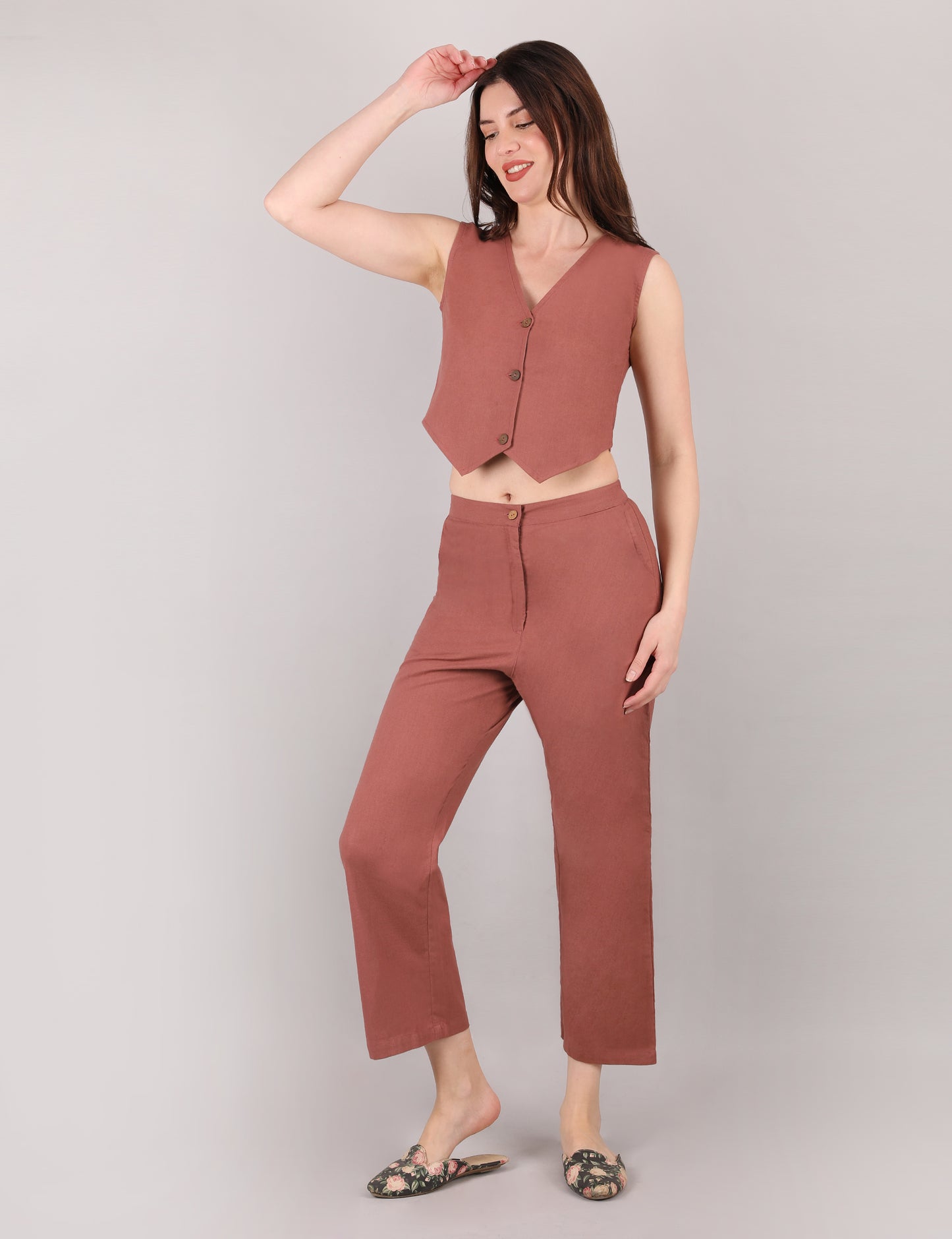 Rose Taupe Formal Co-ord Set