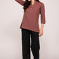 Rose Taupe Short Kurti for women