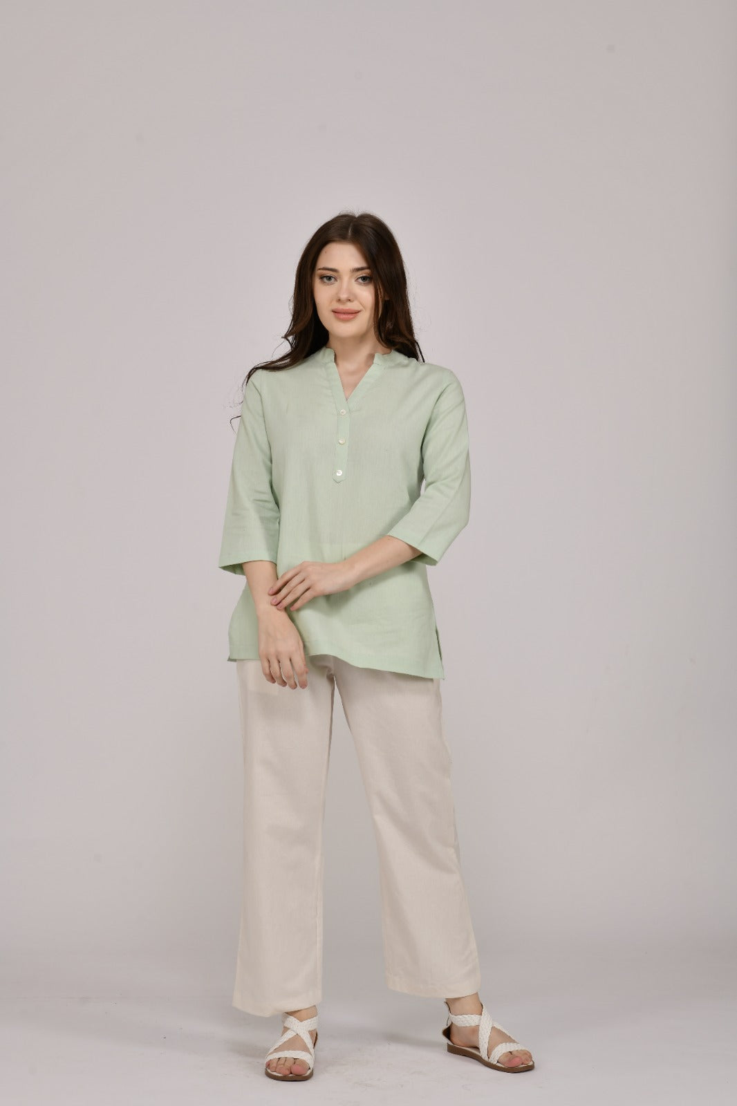 Mint Green Short Kurti