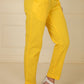 Warm Yellow Everyday Cotton Pant