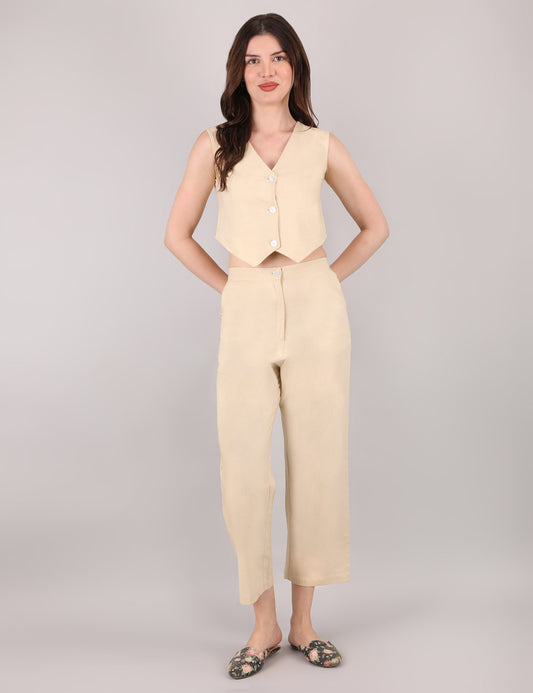 Beige Formal Co-ord Set